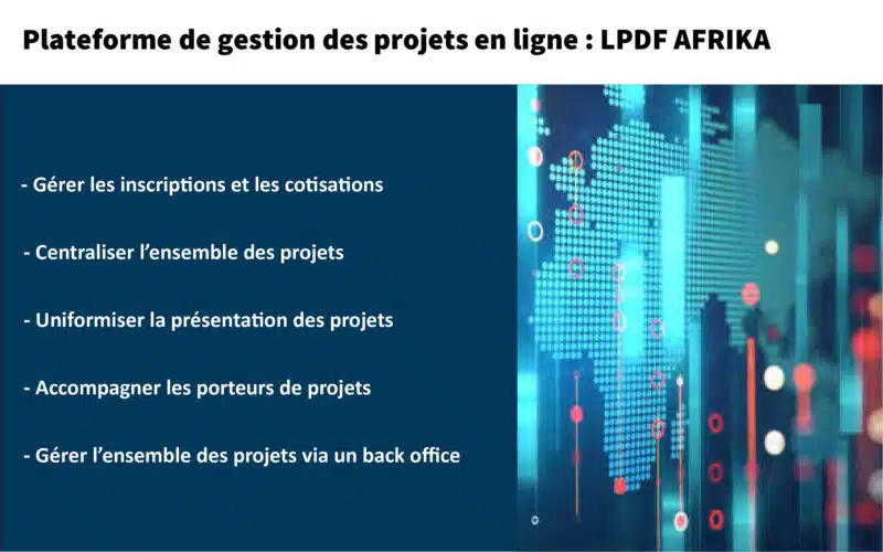Plateforme de gestion des projets LPDF AFRIKA 1
